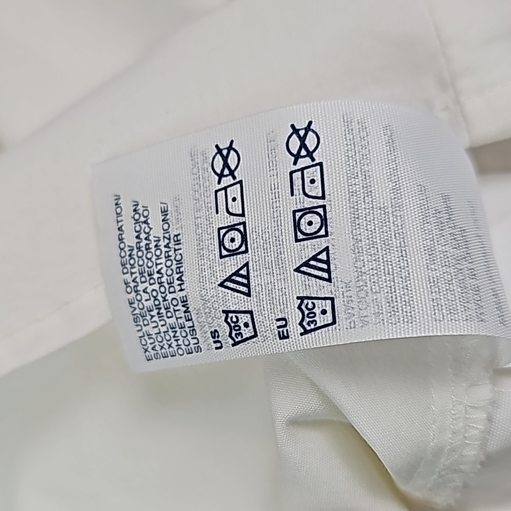 NEW TOMMY HILFIGER WHITE & GREEN LONG SLEEVE BUTTON-UP BLOUSE - Picture 14 of 16